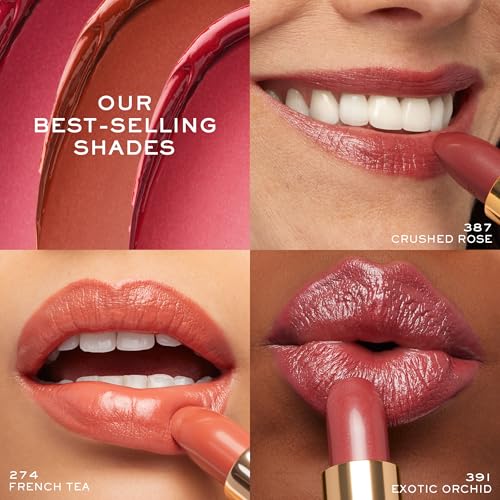Lancôme L'Absolu Rouge 18-hour comfort on lips.