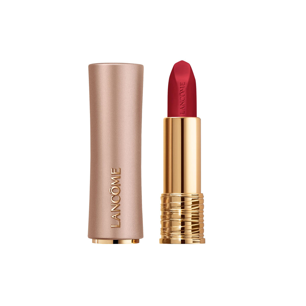 Lancôme L'Absolu Rouge Intimatte bullet close-up for precise, elegant lip application