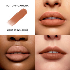 Lancôme L'Absolu Rouge Intimatte soft matte finish on lips for lightweight color