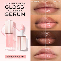 Lancôme Lip Idôle JuicyTreat provides 24-hour shine with hydrating comfort.