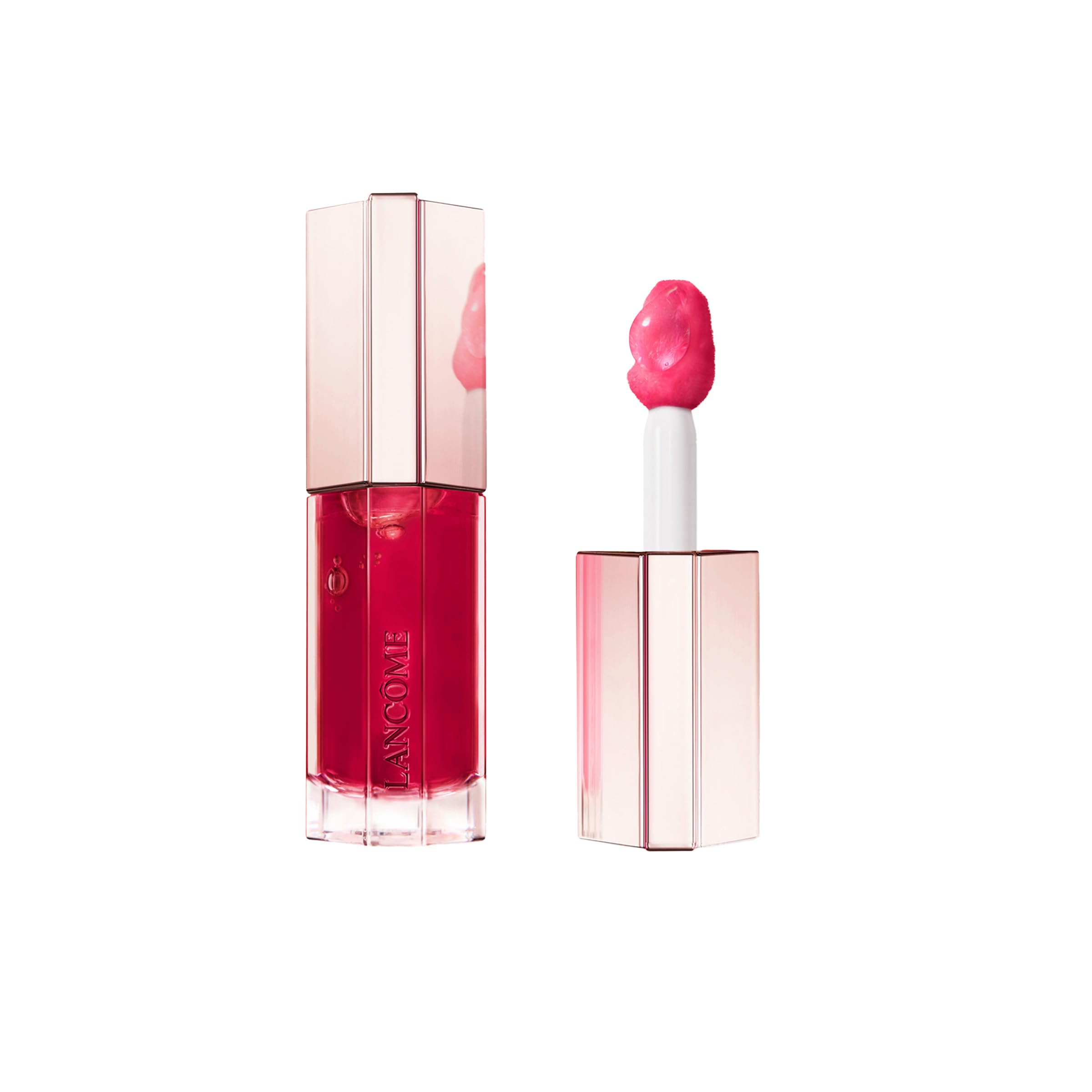 Lancôme Lip Idôle JuicyTreat gloss-application delivers precise contouring and instant shine.