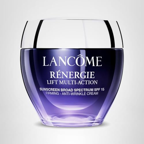 Front of Lancôme box and jar together for product packaging.