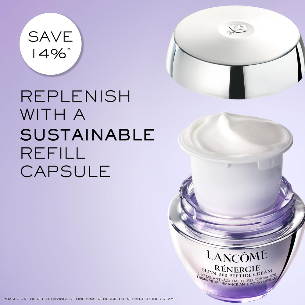 Skin with Lancôme Rénergie H.P.N. 300-Peptide addressing dark spots for clearer tone.