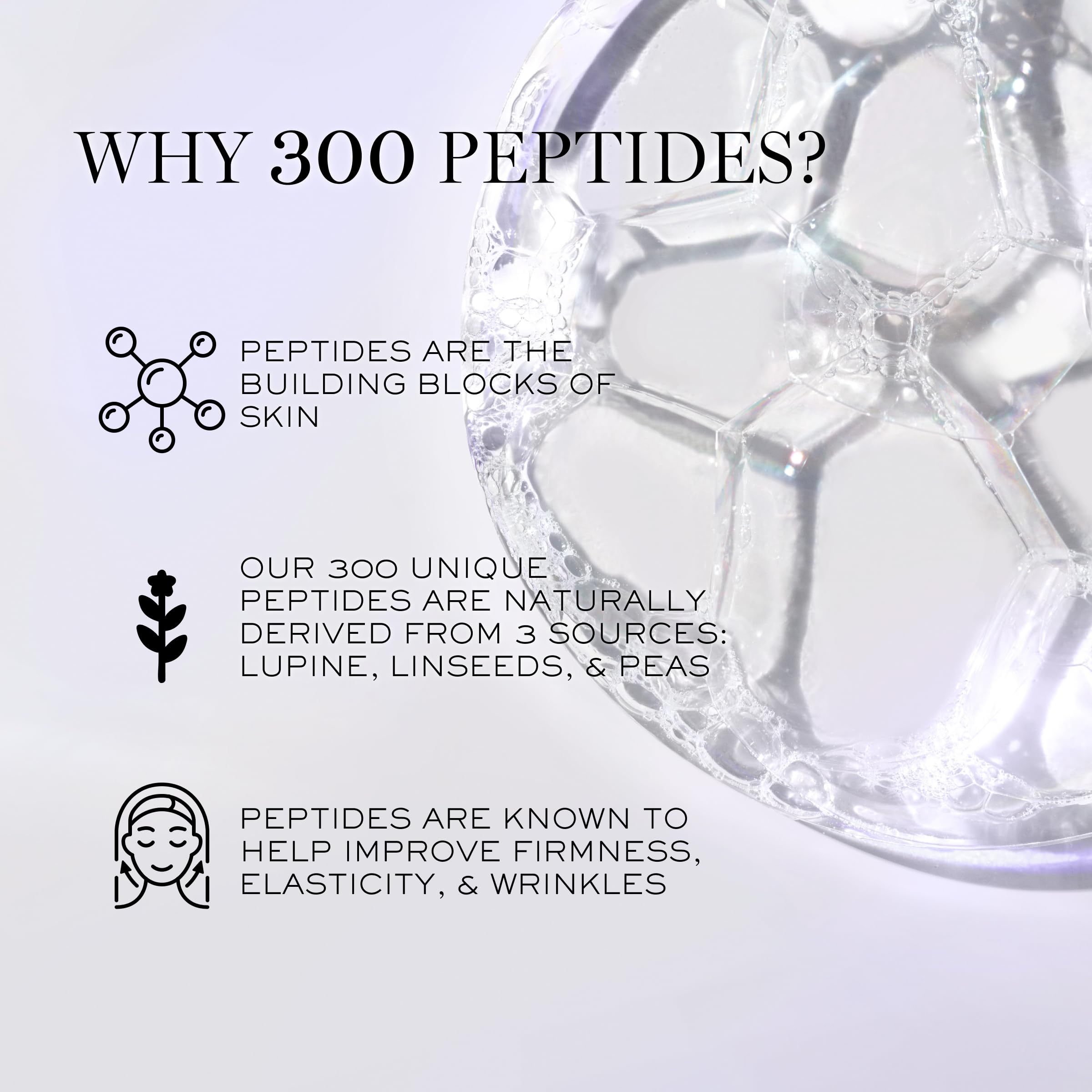 Baicalin and green peptides graphic on packaging signaling antioxidant renewal.