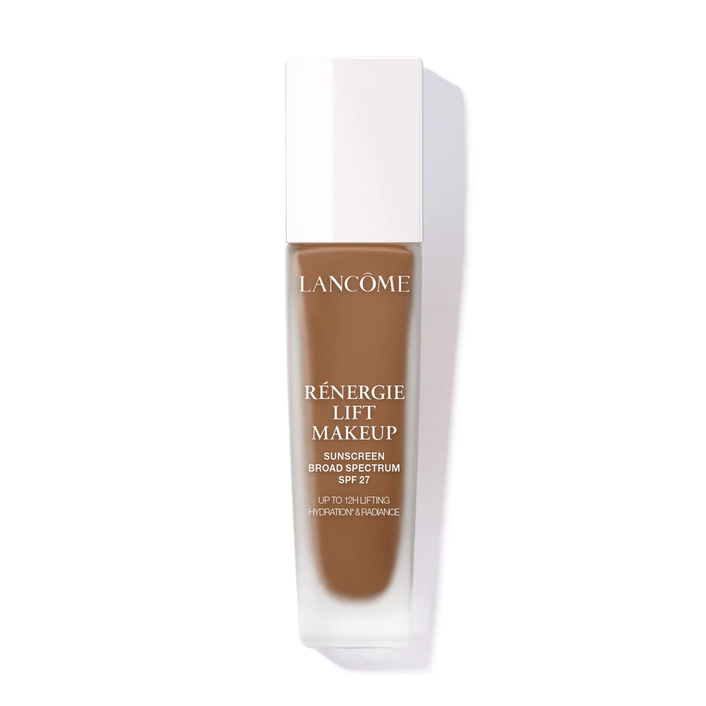 Lancome Renergie Lift Foundation bottle with pump delivers smooth, radiant medium coverage.