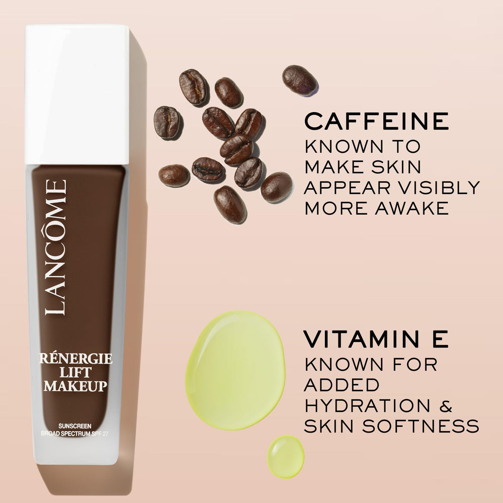 Lancôme Renergie Lift lift-demo shows noticeable lift and glow after application.