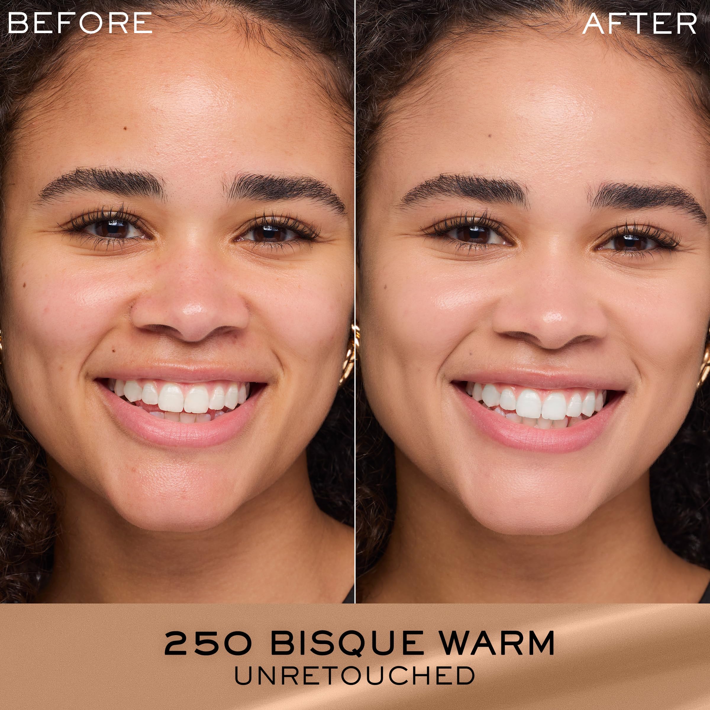 Lancôme Renergie Lift texture close-up shows smooth blend for seamless coverage.