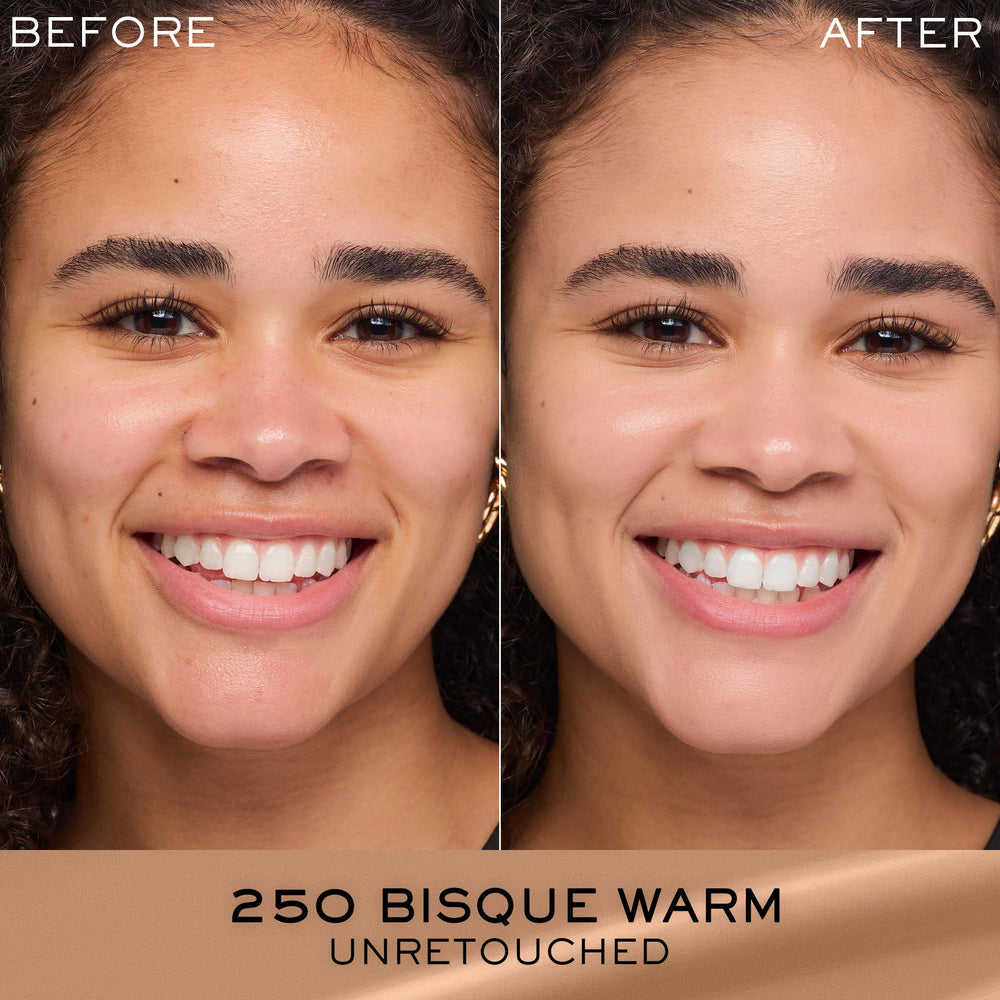 Lancôme Renergie Lift texture close-up shows smooth blend for seamless coverage.