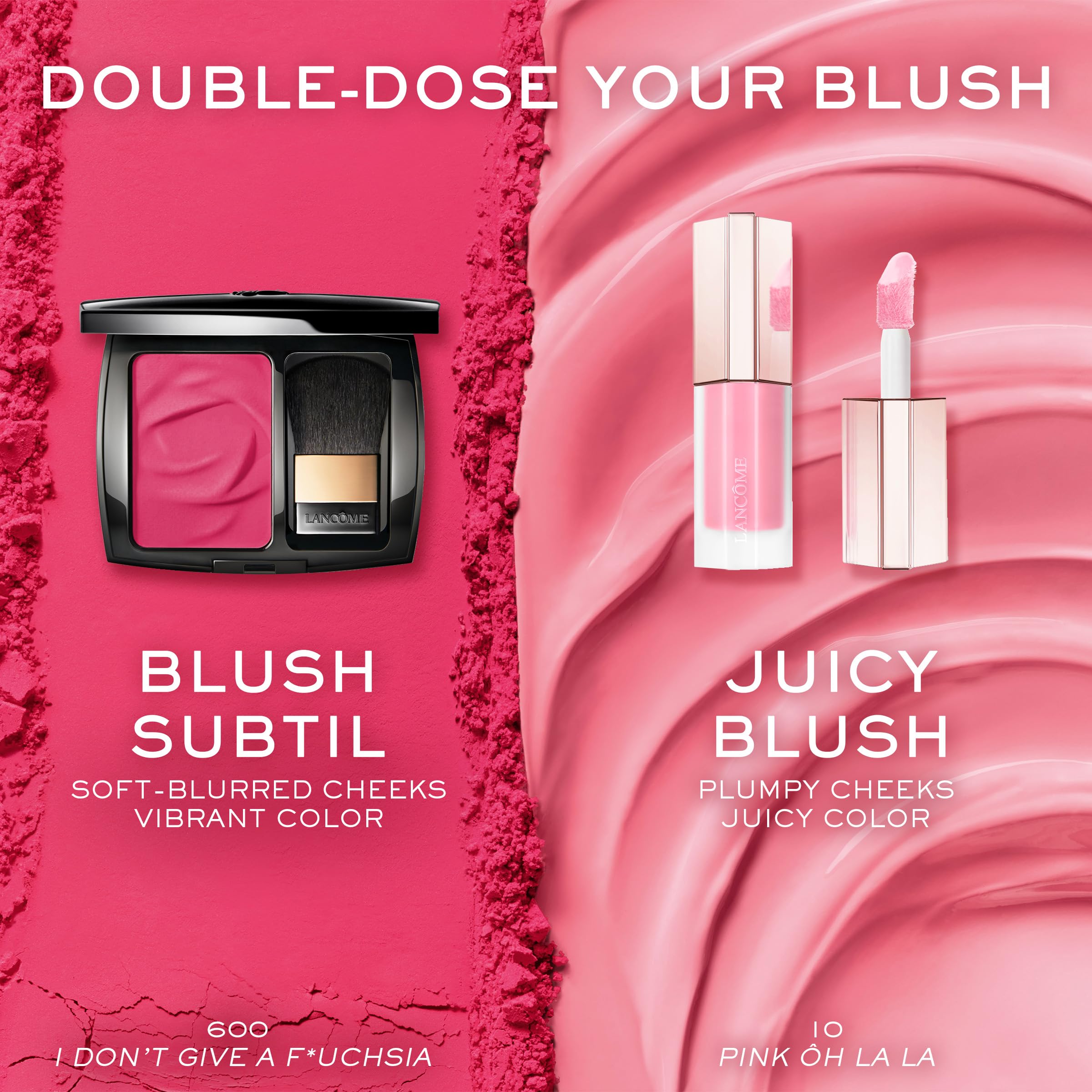 Lancome Skin Idole Juicy Liquid Blush shade 80 on fingertip.