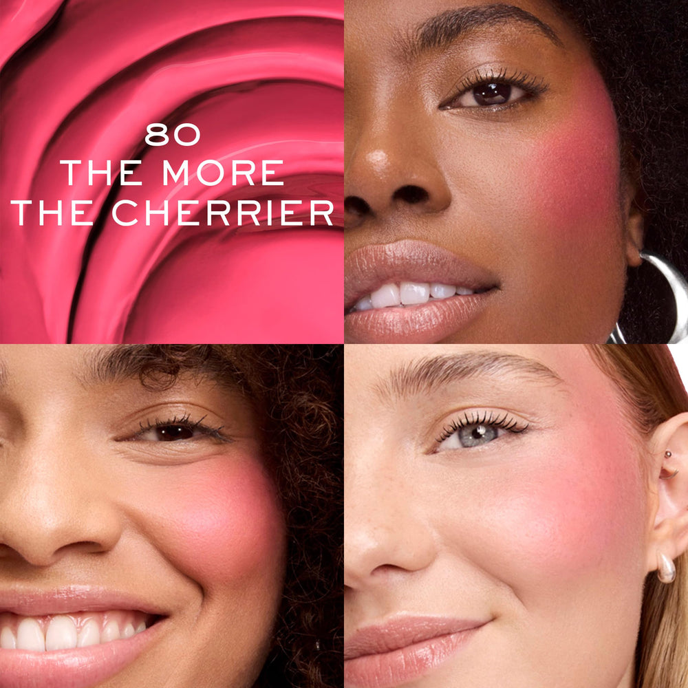 Lancome Skin Idole Juicy Liquid Blush shade 80 swatch for vibrant daily color.
