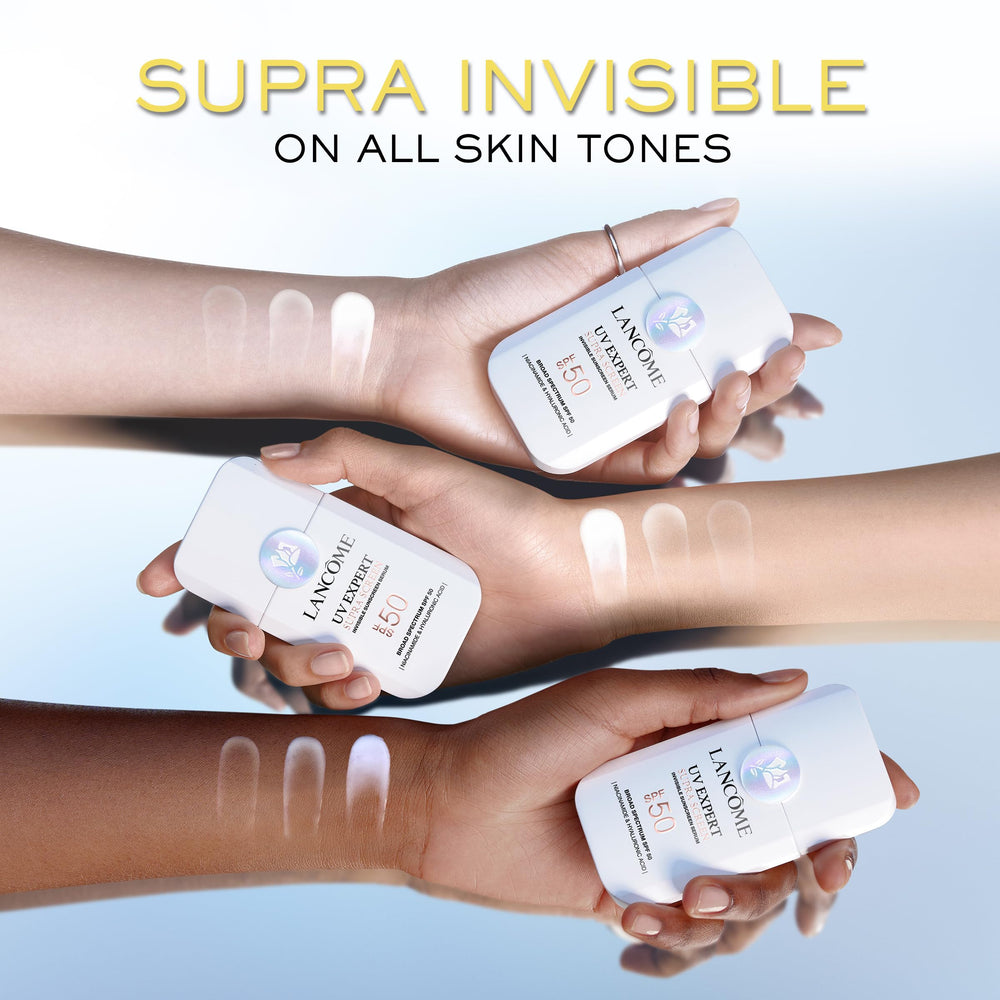 Lancôme Supra Screen hydrating feel as part of daily routine.