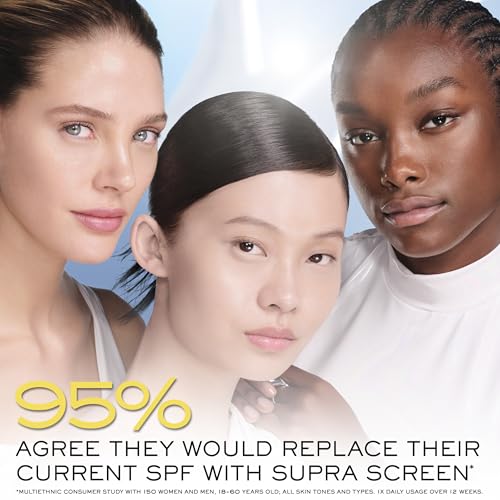 Lancôme Supra Screen packaging displays SPF 50+ badge.