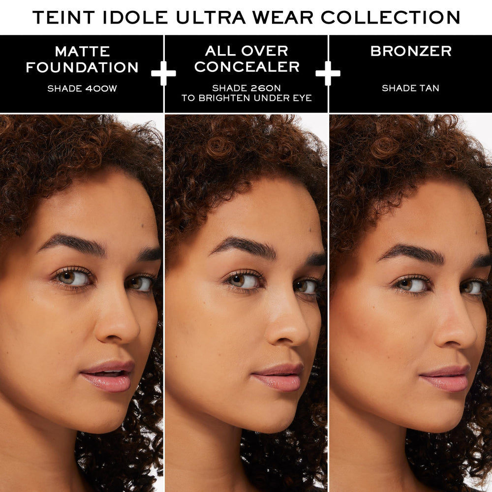Lancôme Teint Idole Ultra Wear bronzer on skin creates sun-kissed look for day or night