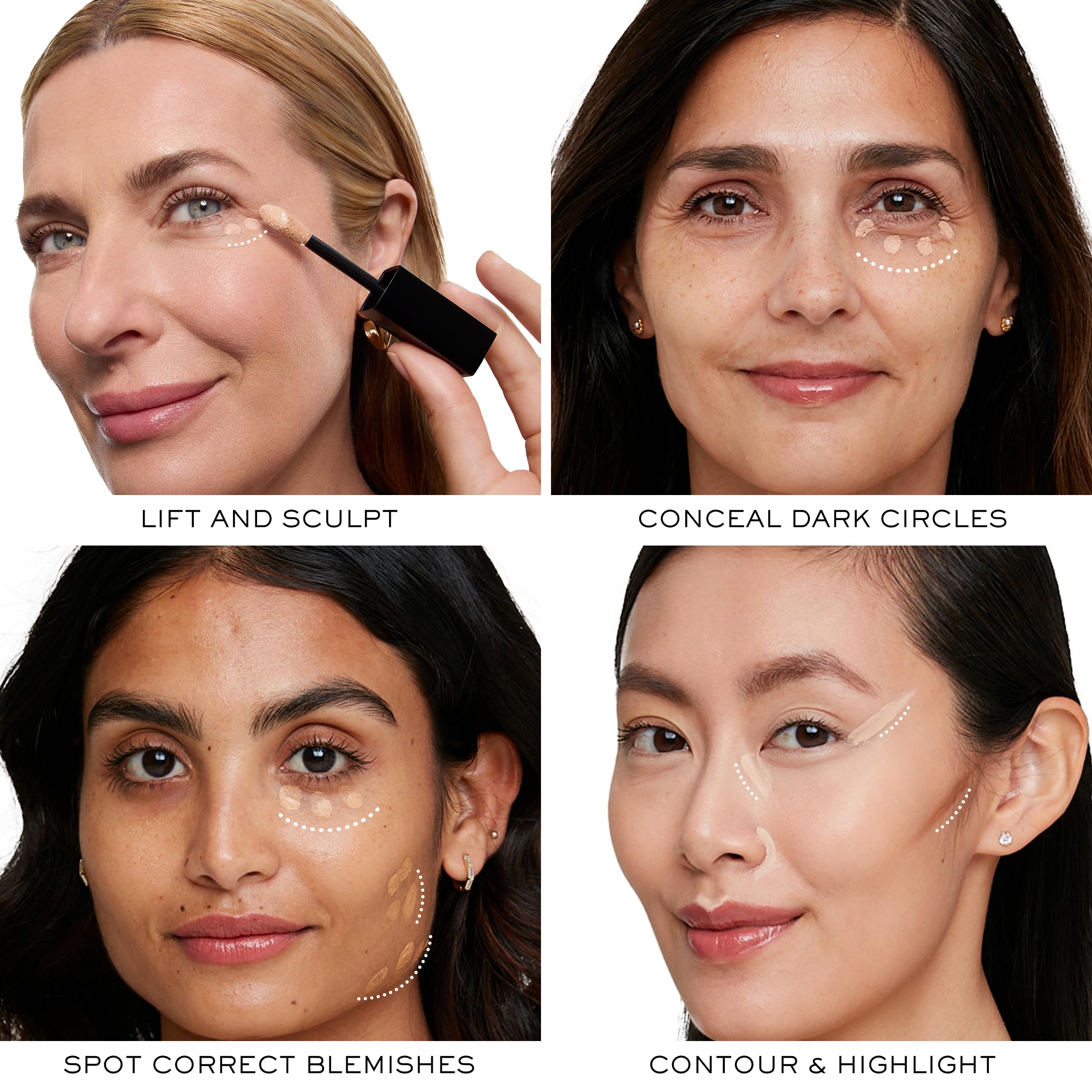 Matching shade applied to correct tone for even skin