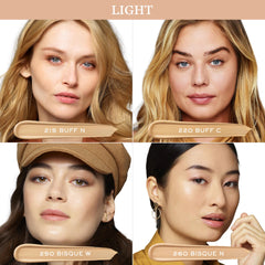 Under-eye area with brightened look using Lancôme concealer