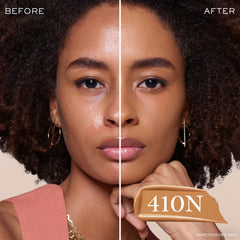 Lancôme Teint Idole Ultra Wear on skin reveals natural matte finish with buildable coverage