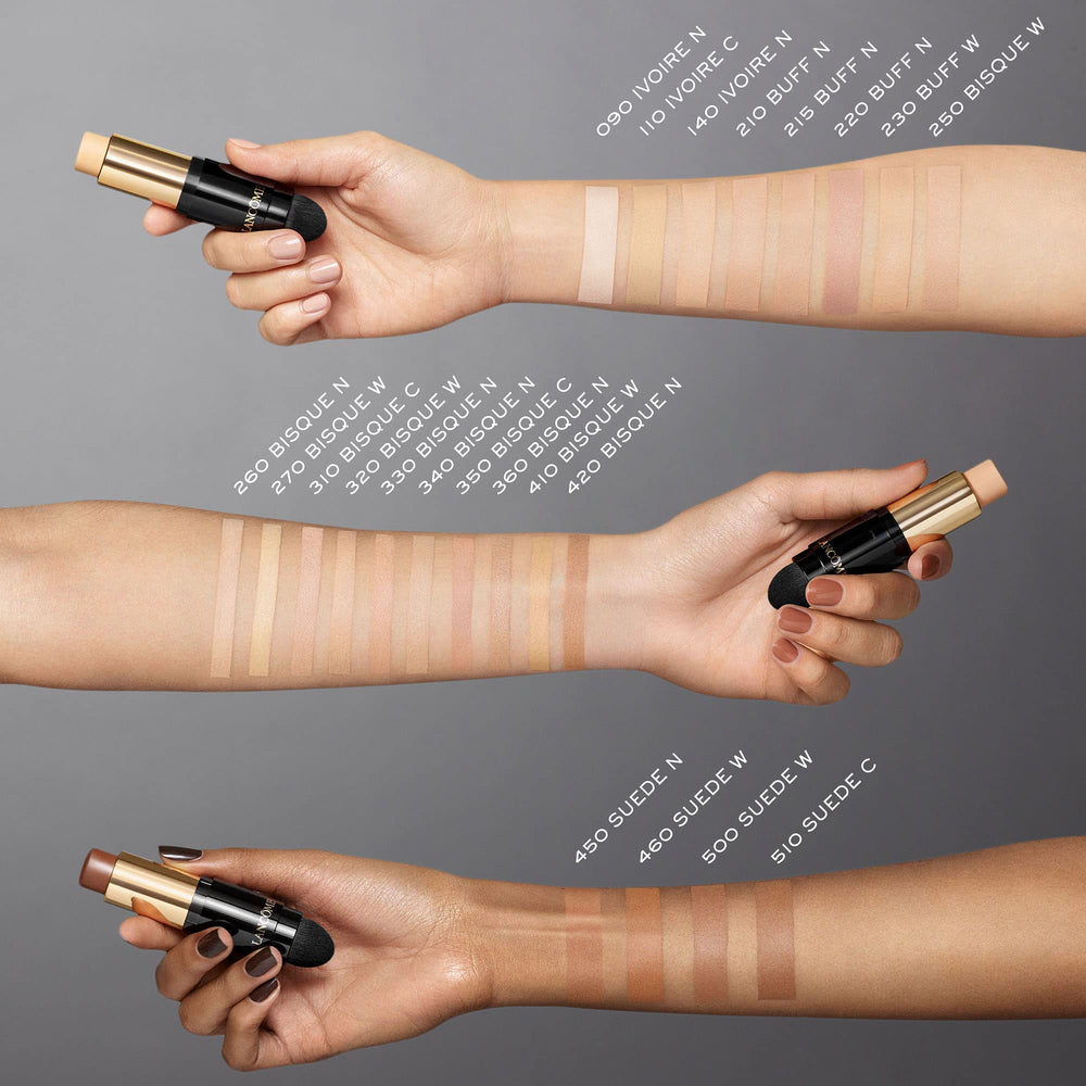Lancôme Teint Idole Ultra Wear Stick being applied for seamless, even coverage.