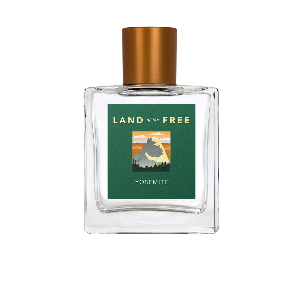 Land of the Free Yosmite spray application on wrist delivers fresh vibes.
