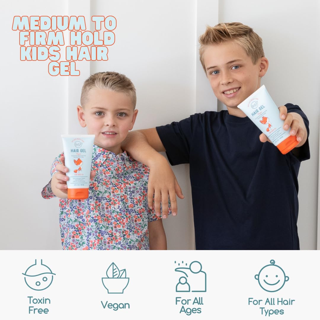 LANE & CO. Baby Hair Gel dispenser demonstrates easy, mess-free application for toddlers