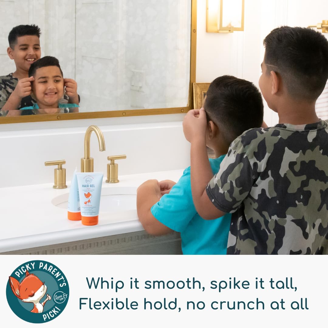 LANE & CO. Baby Hair Gel on toddler hair shows flexible hold for versatile looks