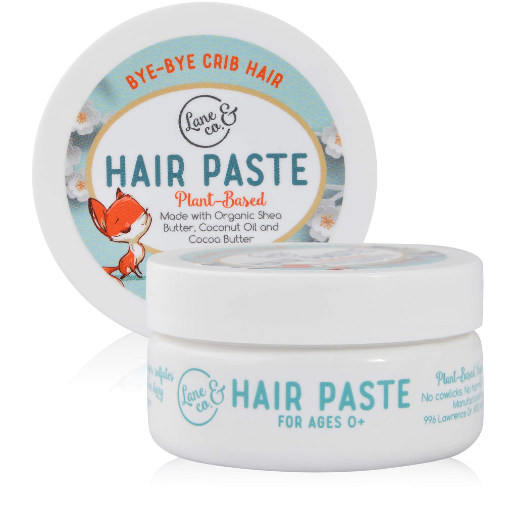 Lane & Co Hair Paste packaging highlights a kid-friendly natural styling solution.