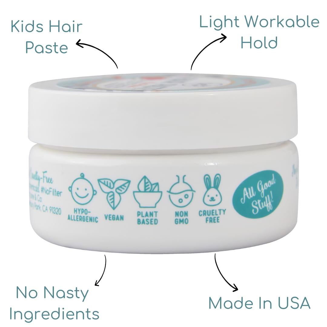 Lane & Co Hair Paste travel tub ready for on-the-go family use.