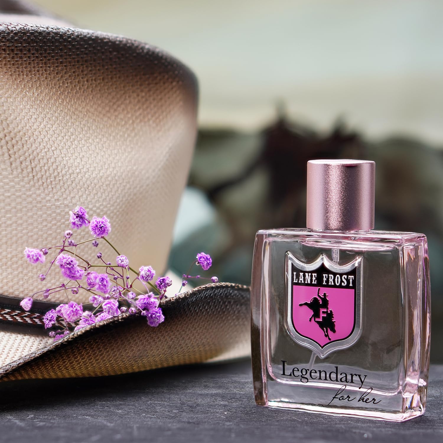 Lane Frost Legendary For Her packaging display with premium western-inspired presentation