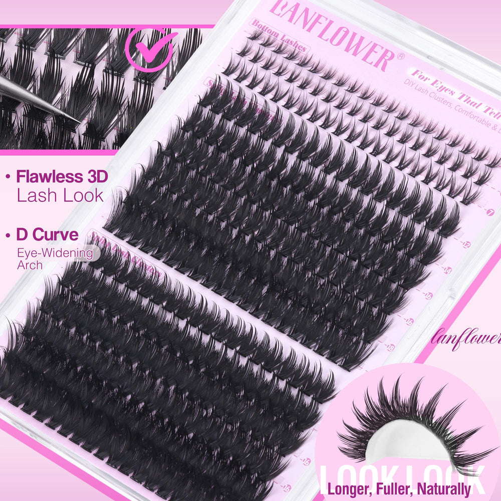 Lanflower 12-20mm length range lets natural to dramatic styling