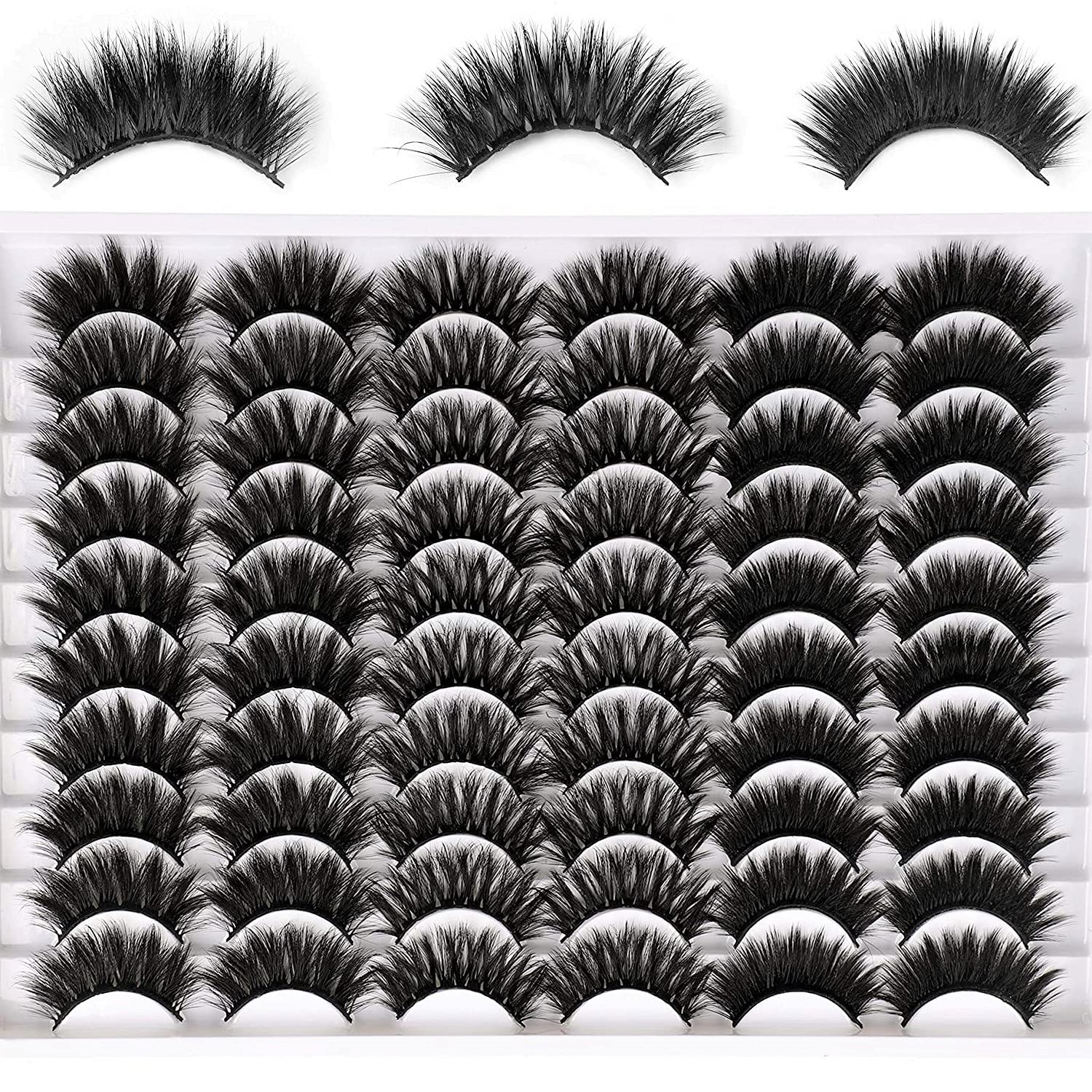 Lanflower 18-19-20mm lashes fit your eye line for customizable impact.