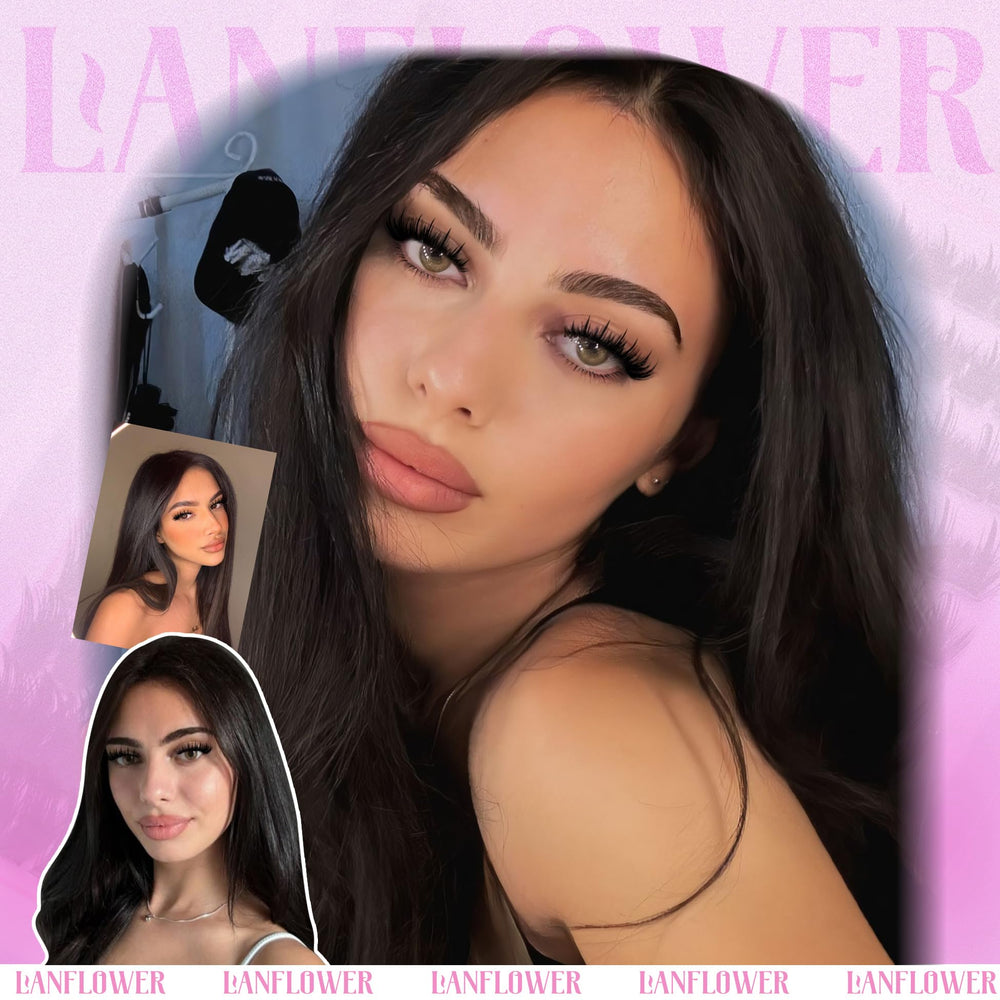 LANFLOWER 200D volume lashes create fuller lash lines without gaps.