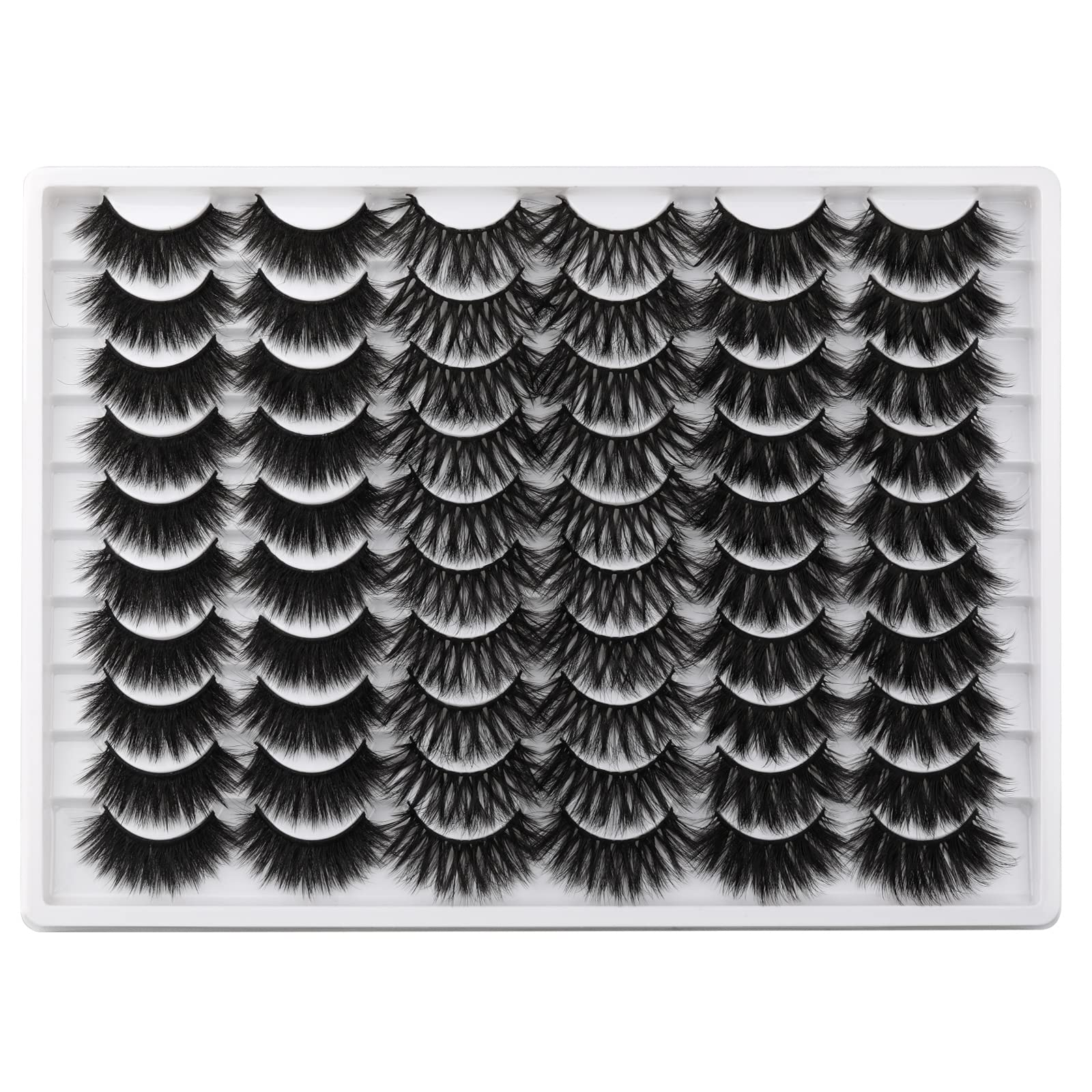 Lanflower 5D 20mm lashes deliver fluffy drama for a striking look.
