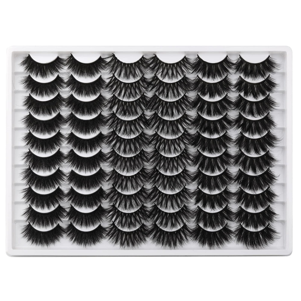 Lanflower 5D 20mm lashes deliver fluffy drama for a striking look.