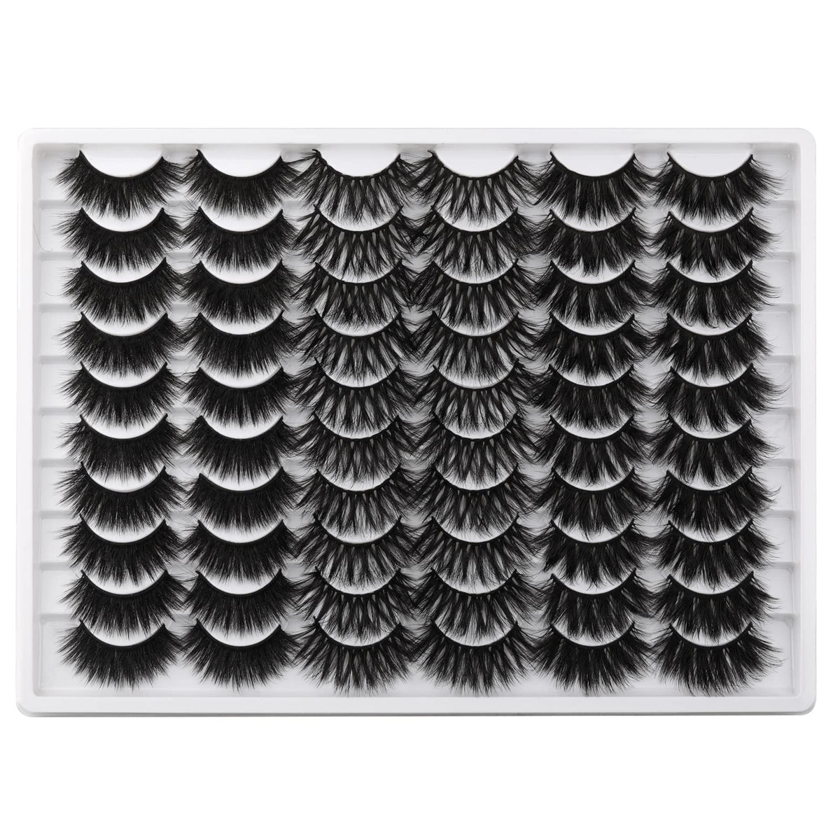 Lanflower 5D 20mm lashes deliver fluffy drama for a striking look.