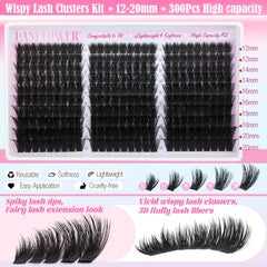 Lanflower feather-light synthetic silk lashes feel soft and comfortable all day.