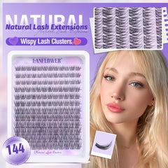 LANFLOWER 2-in-1 lash bond and seal for durable, waterproof wear.