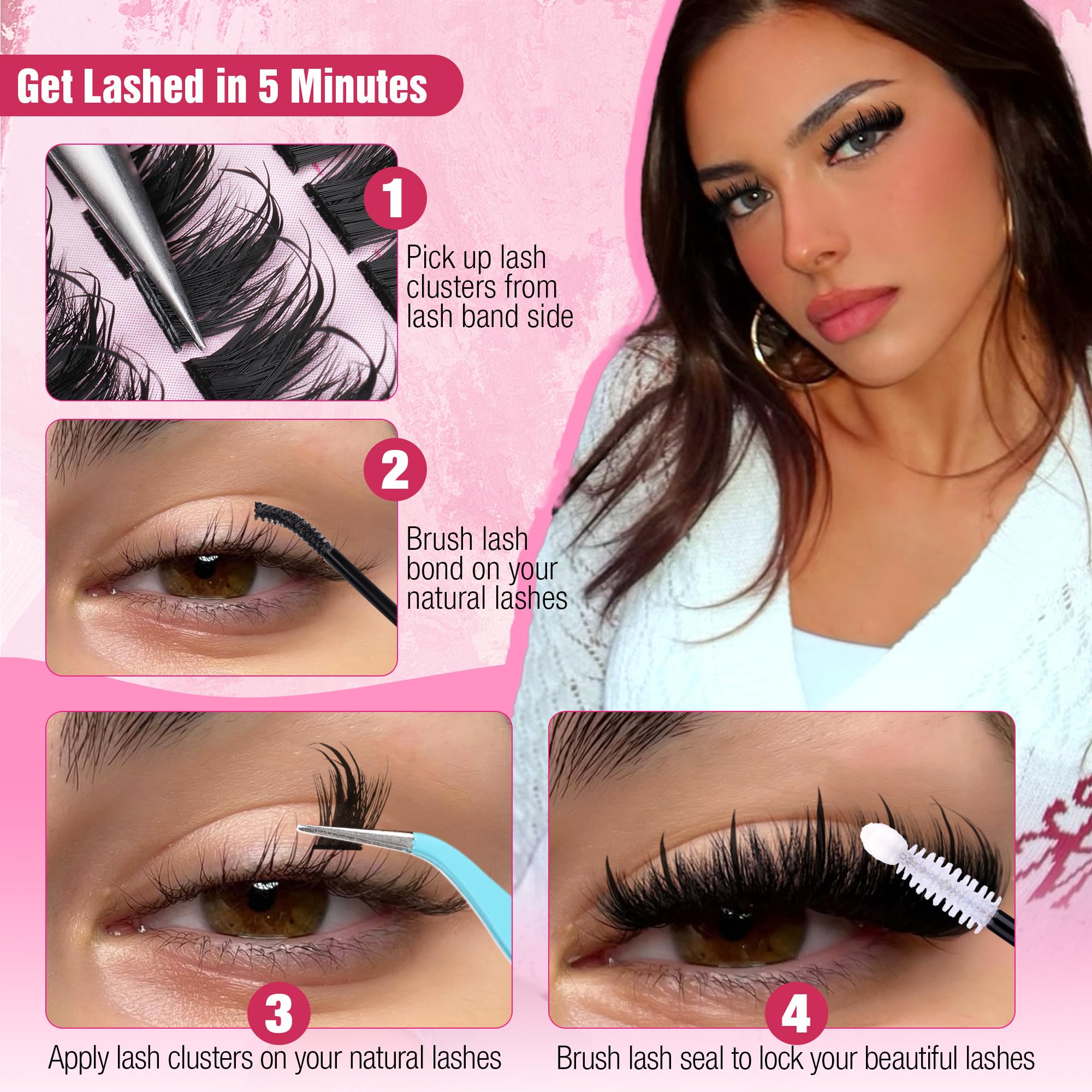 Lanflower lash case keeps clusters safe and ready for next wear.