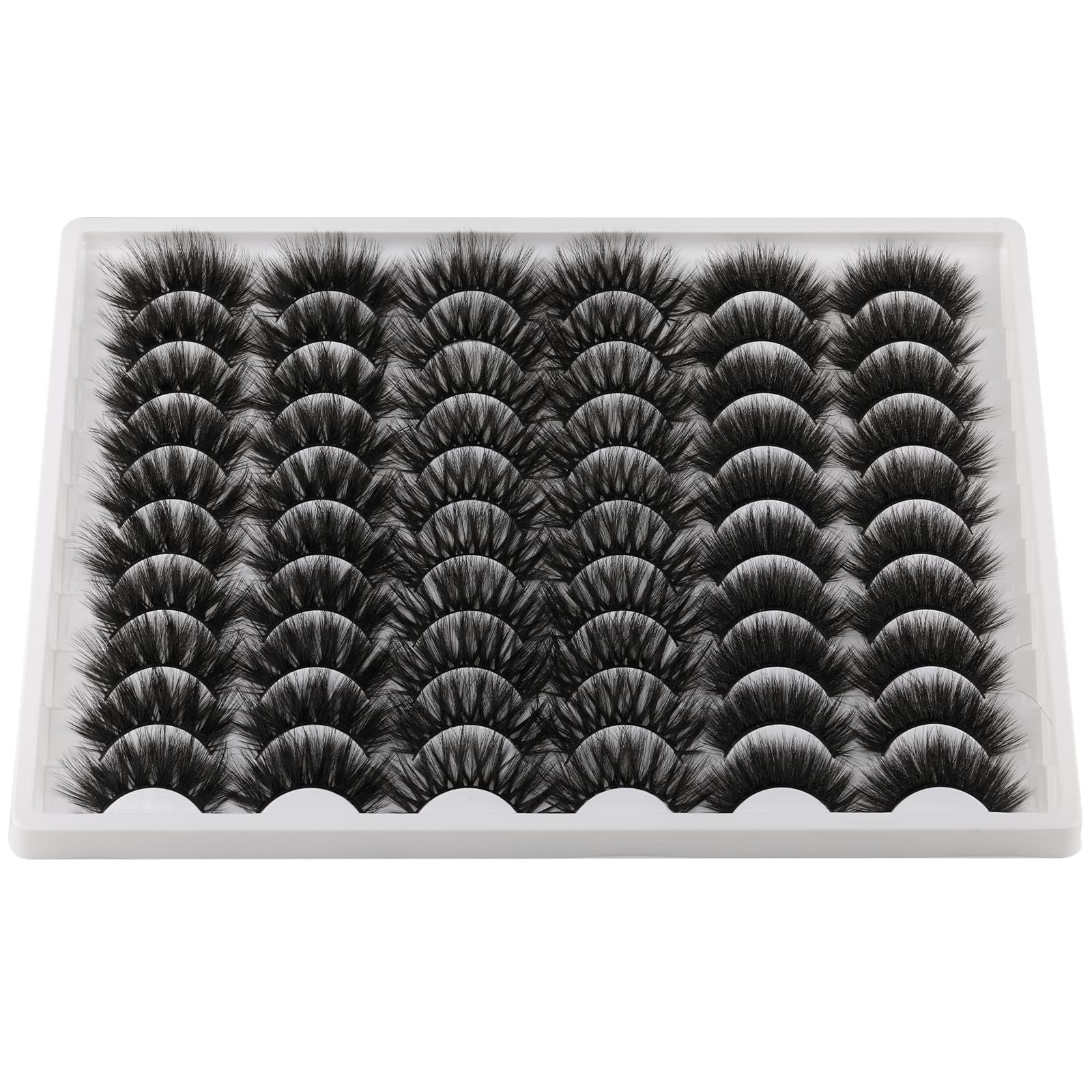 Lanflower lightweight 0.038g lashes feel barely there for all-day comfort.