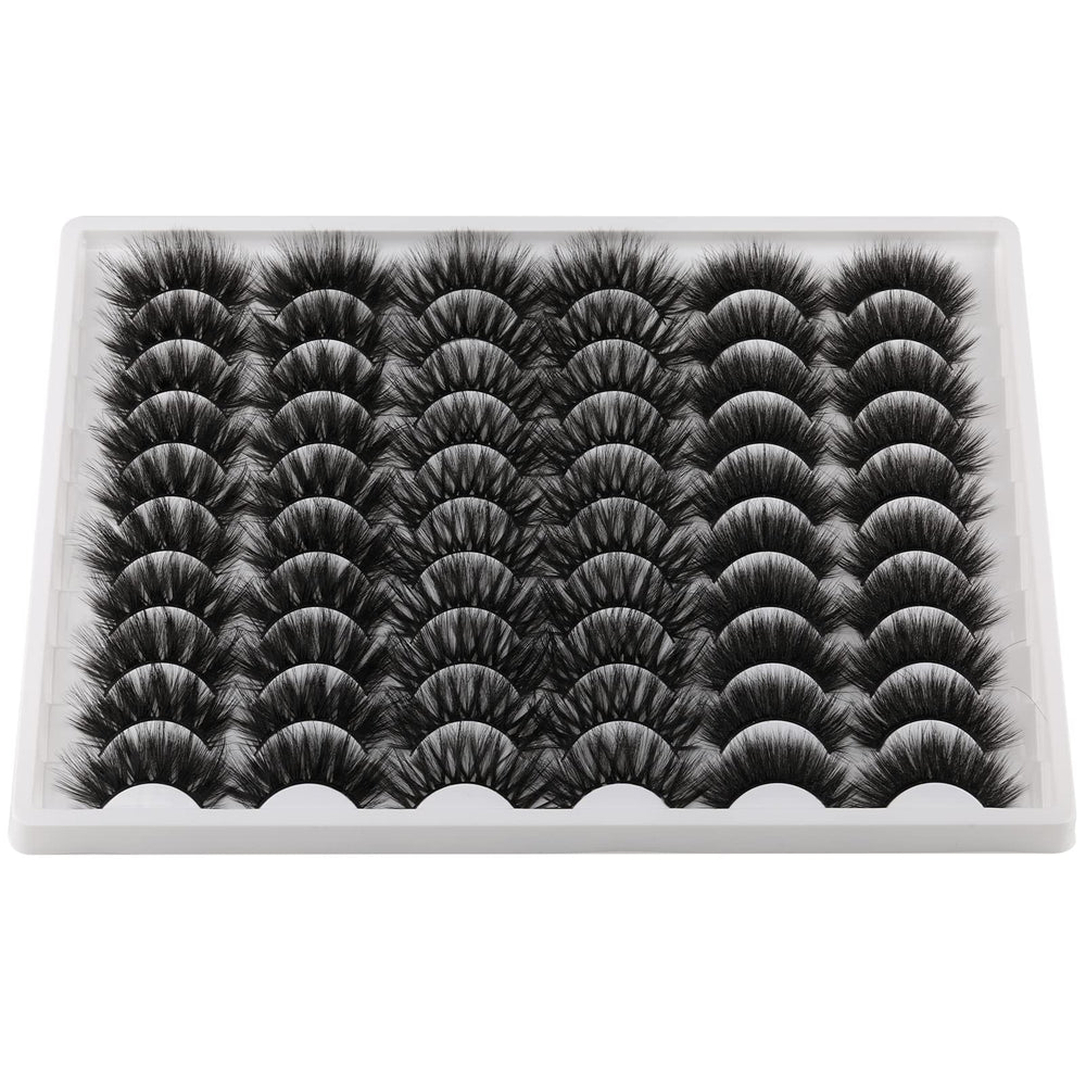 Lanflower lightweight 0.038g lashes feel barely there for all-day comfort.