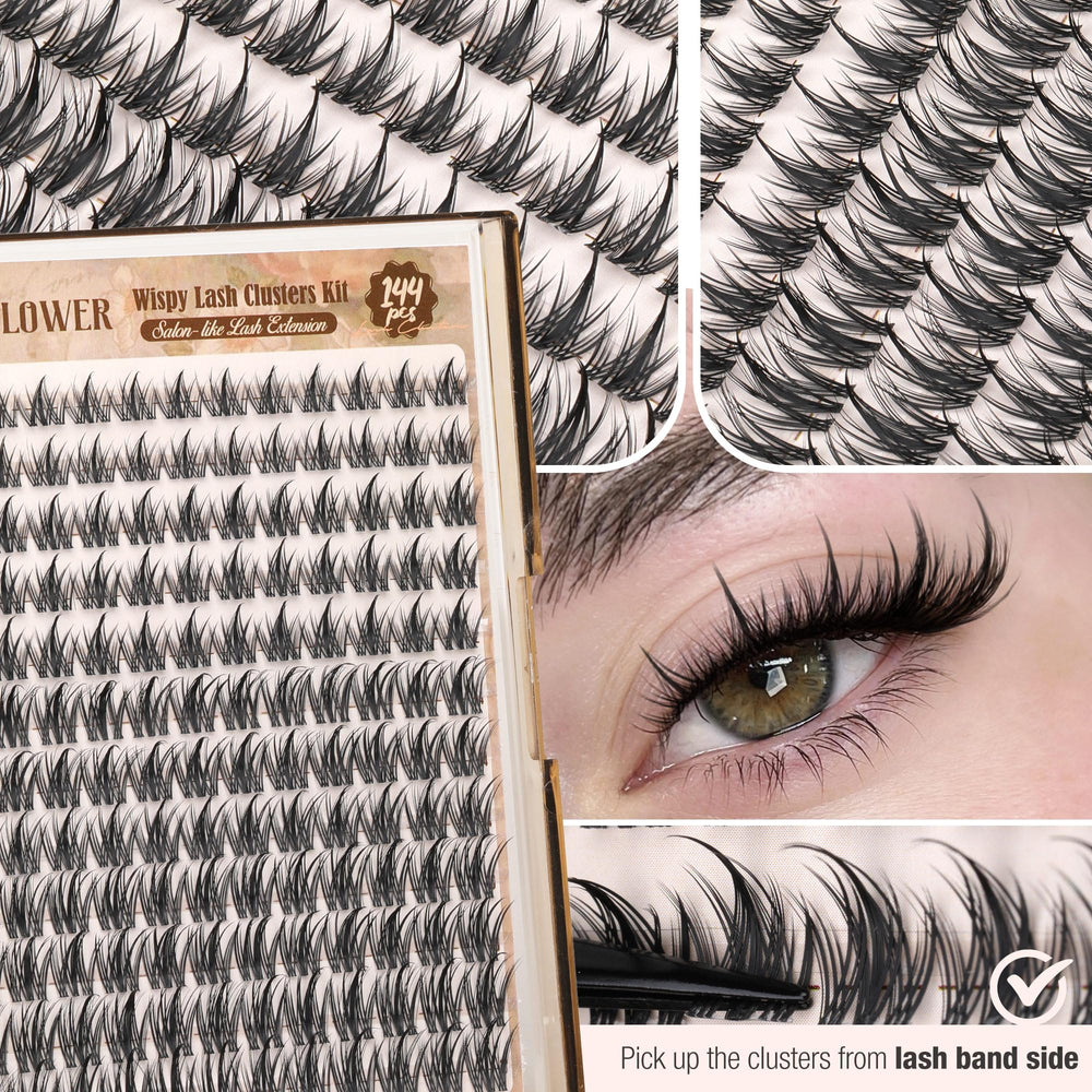 Lanflower lightweight synthetic lashes stay comfortable all day