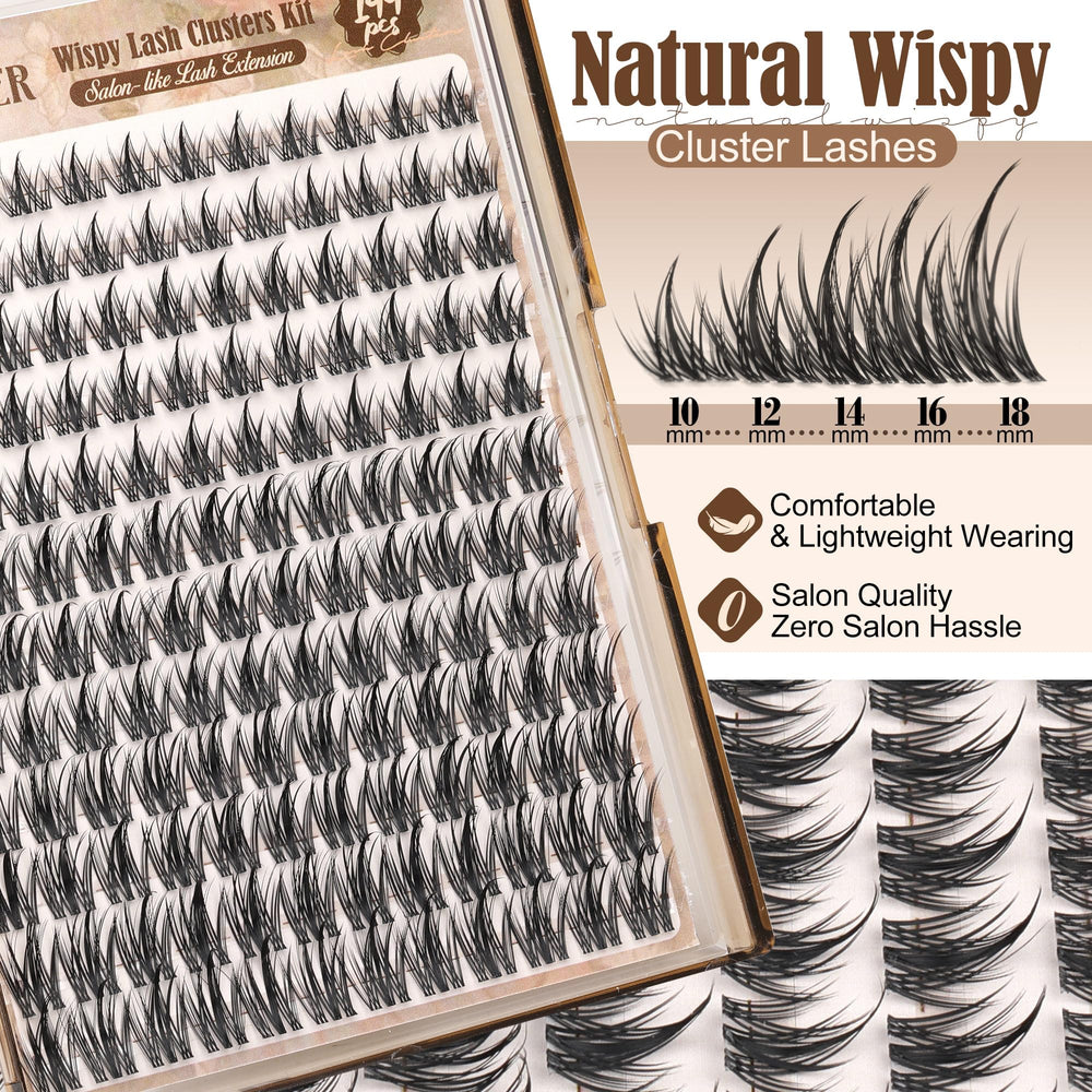 Lanflower natural-look lashes blend with real lashes for everyday wear