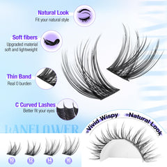 Lanflower precision lash tweezers enabling precise placement.
