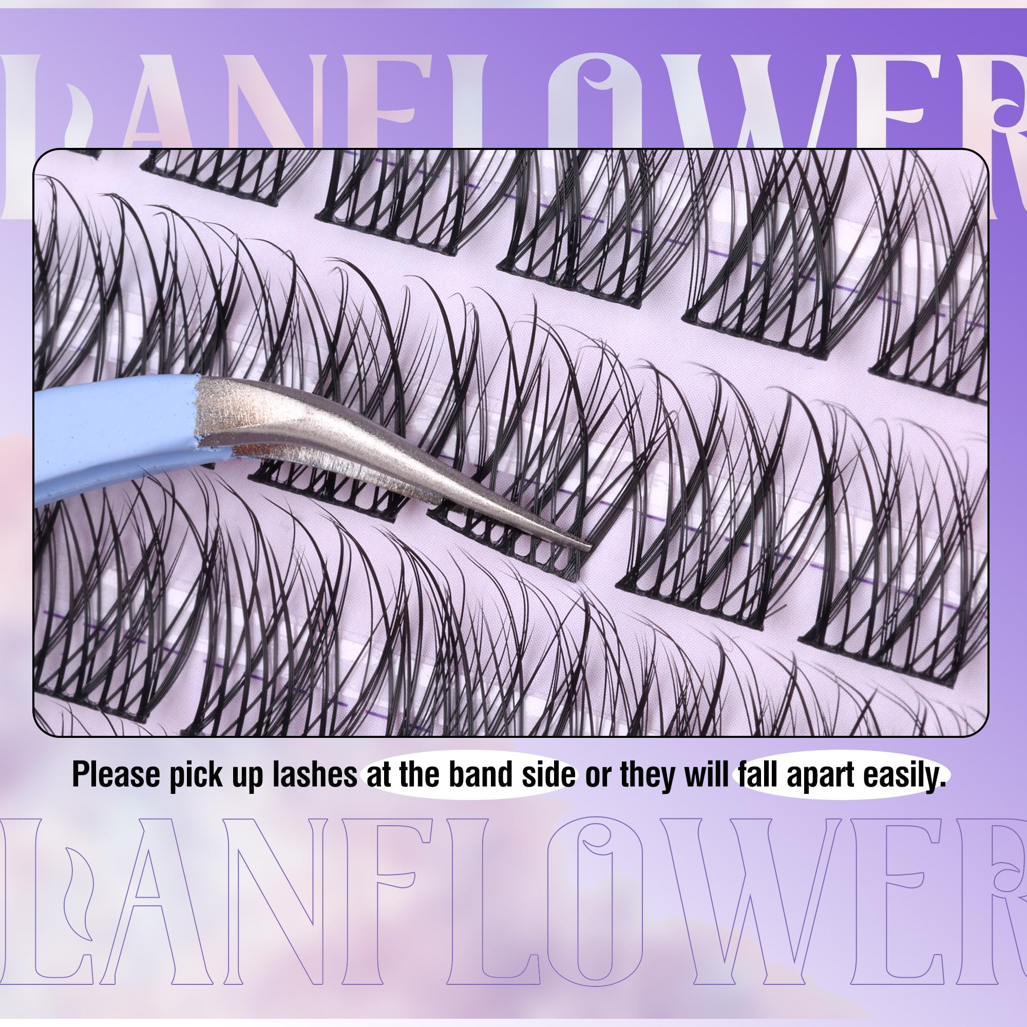 LANFLOWER home-lash kit offers versatile lashes with lasting results.