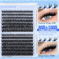 LANFLOWER spiky tips dimension add lifted, wide-awake look.