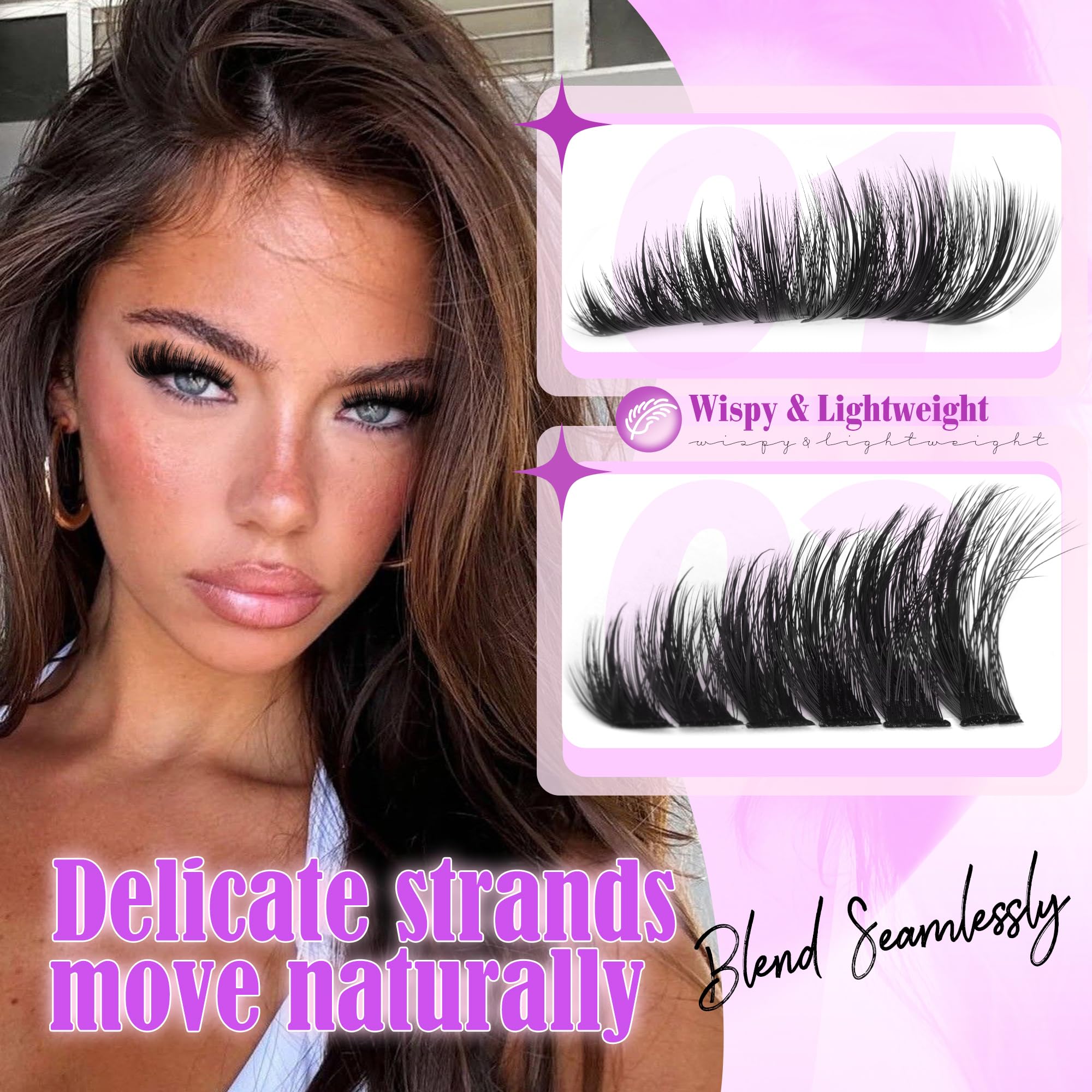 Lanflower ultra-soft fibers deliver gentle lash line contact and all-day comfort.