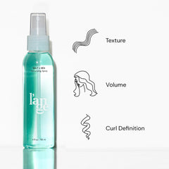 L'ANGE HAIR model with beachy waves and light matte finish.