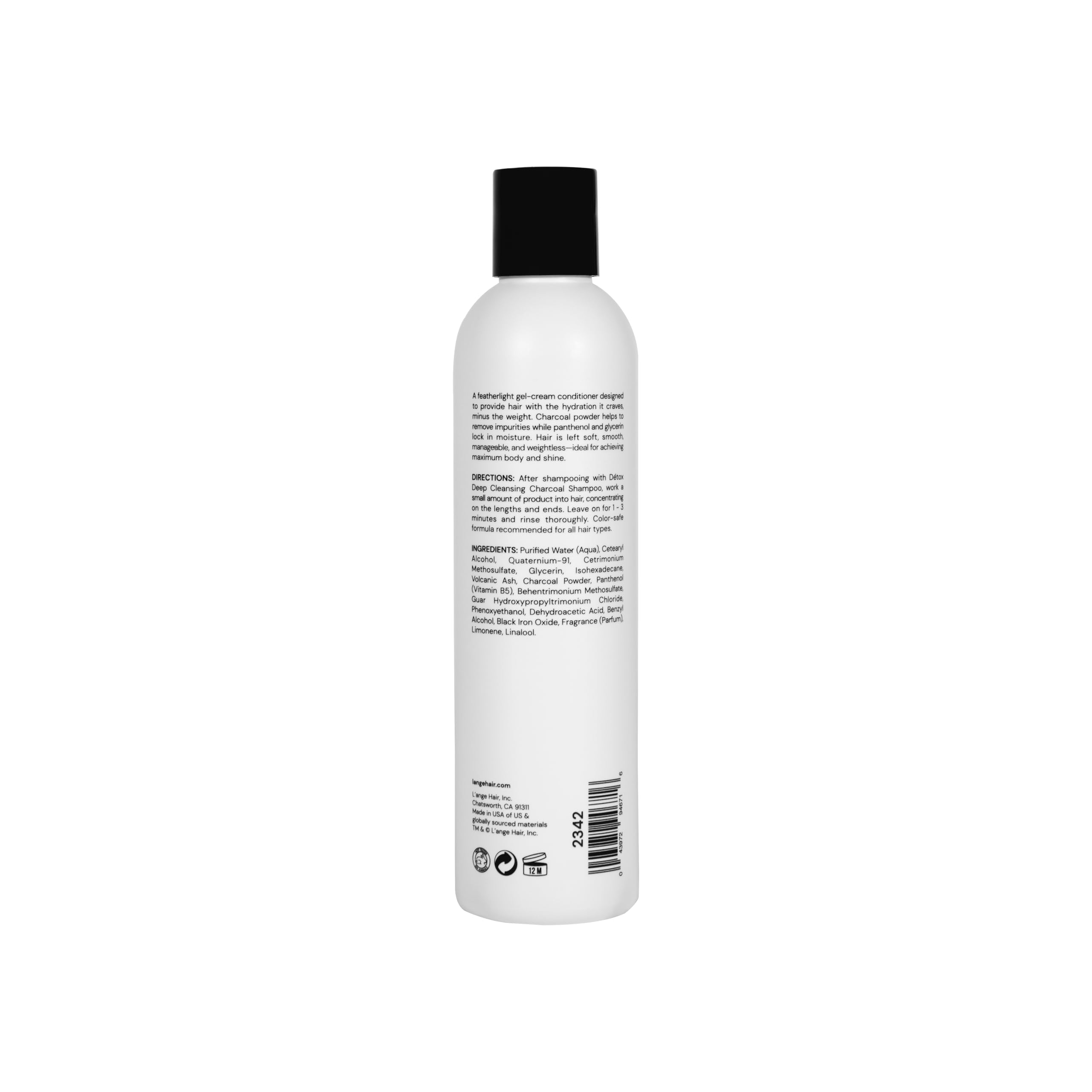 L'ANGE HAIR Detox Charcoal Conditioner hair shine after use.