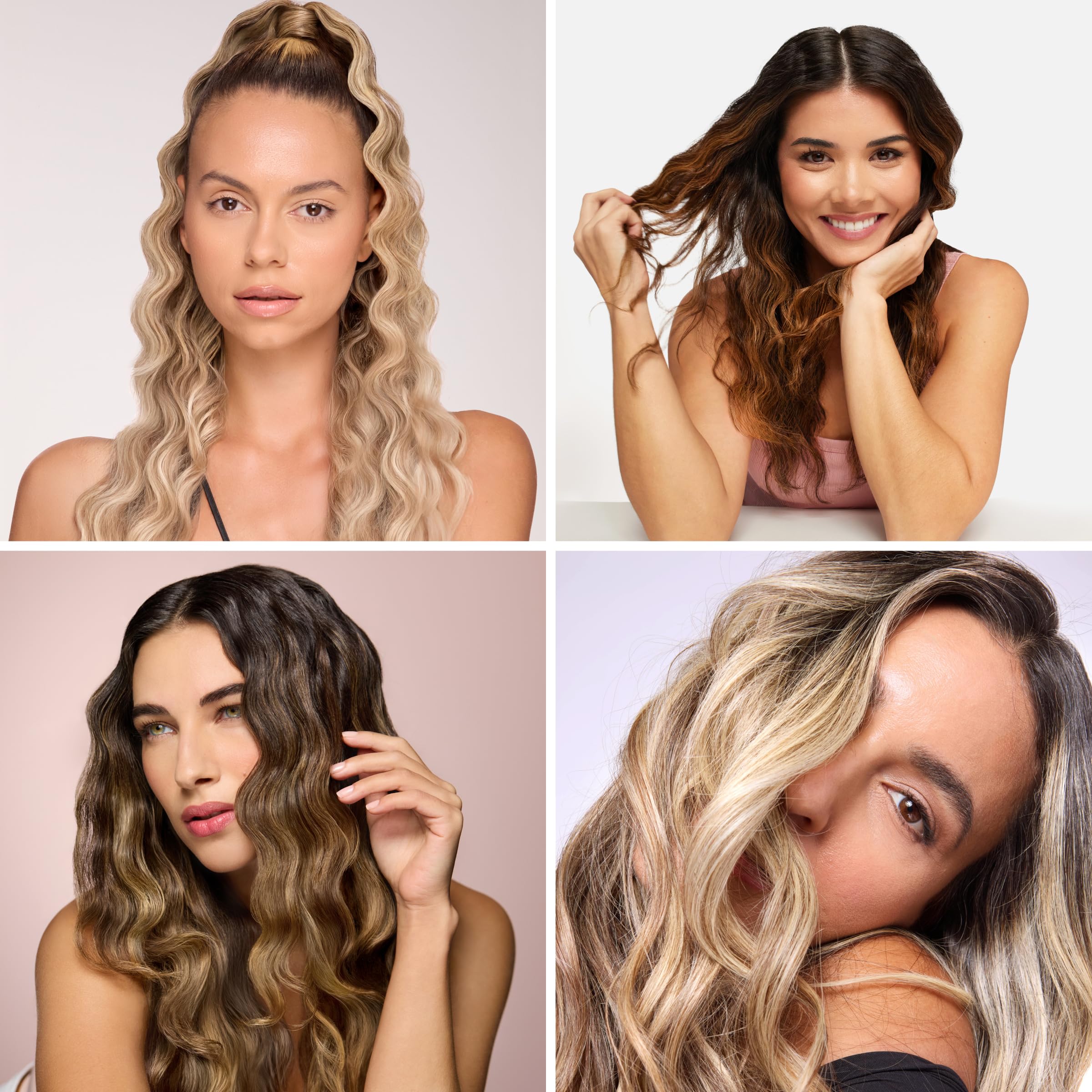 L'ANGE HAIR quick spray on dry or damp hair for fast beach waves.