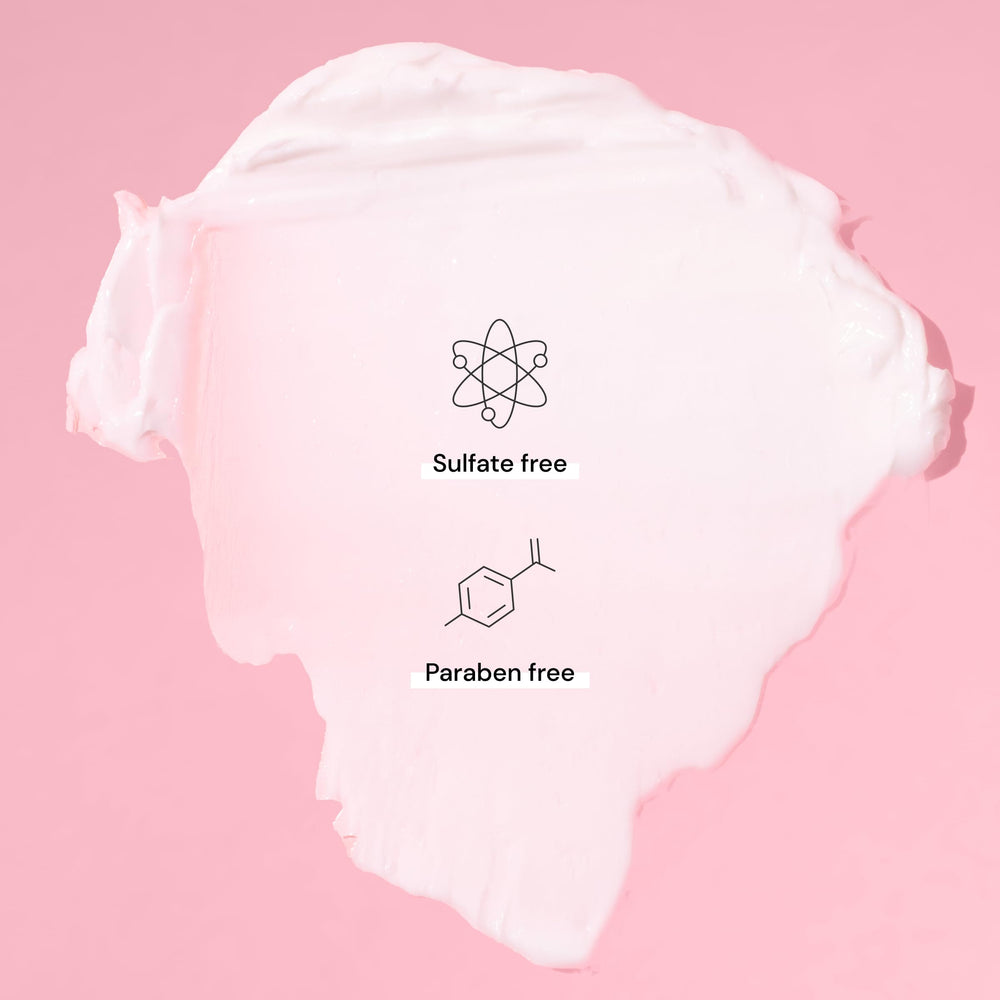 Packaging box of Rehab Hydrating Masque highlighting sulfate-free, color-safe formula.
