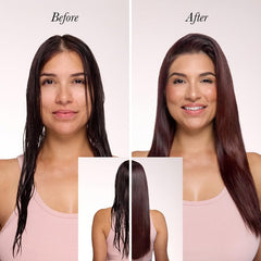 L'ANGE HAIR Replenish Detangler applied to damp hair for quick brush-through after wash.