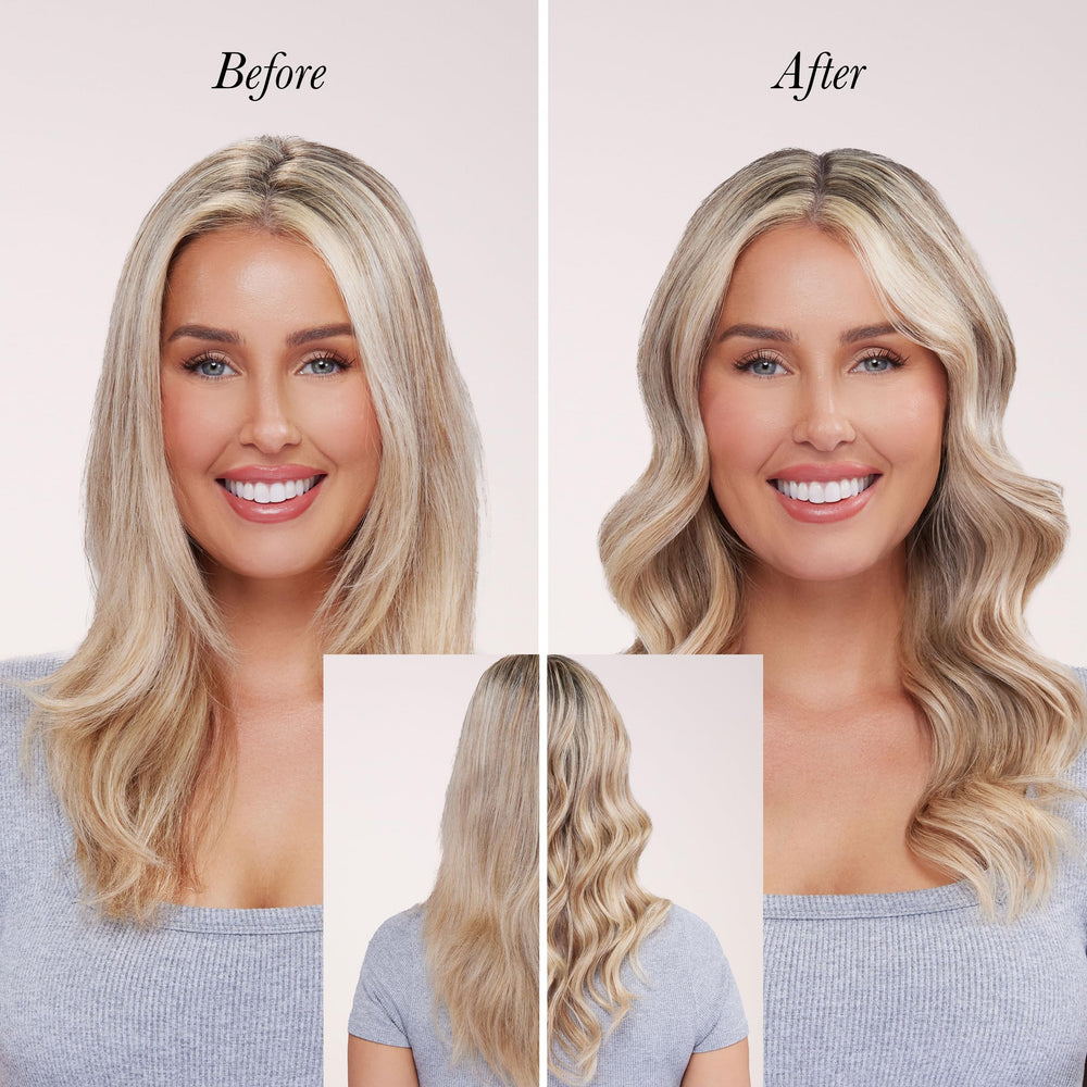 L'ANGE HAIR Satin Néctar Nourishing Gloss on dry hair delivers a radiant, weightless shine.